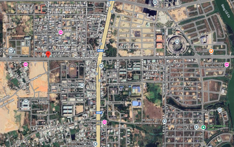 Đất nền mặt tiền Huỳnh Văn Nghệ 125m² - Kinh doanh thuận lợi ngay làng Đại học Đà Nẵng!