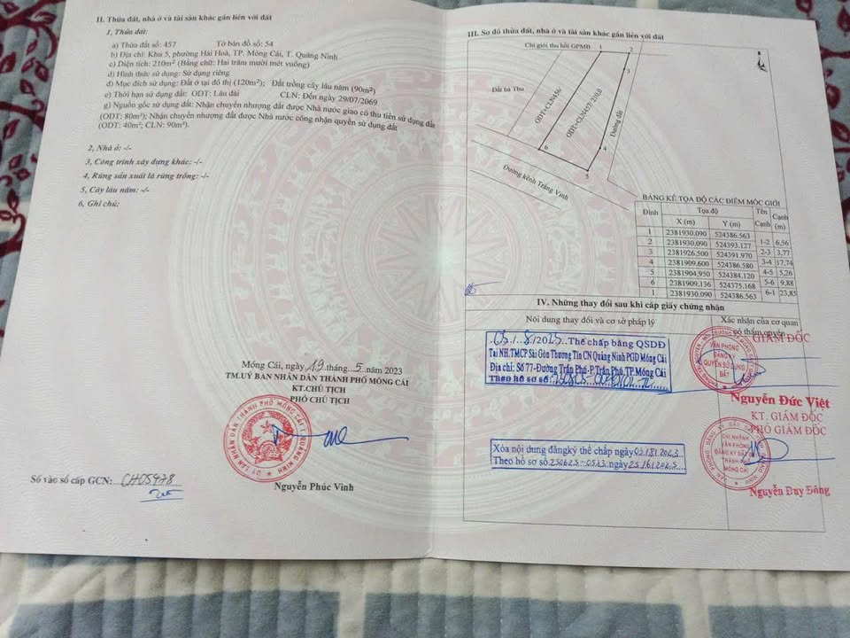 Đất nền 215m² tại khu 5 Hải Hoà, Móng Cái - Cơ hội đầu tư tuyệt vời!