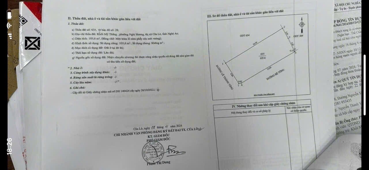 Đất nền Nghi Hương, Cửa Lò 105.6m² giá 3 tỷ - Lô góc 2 mặt đường
