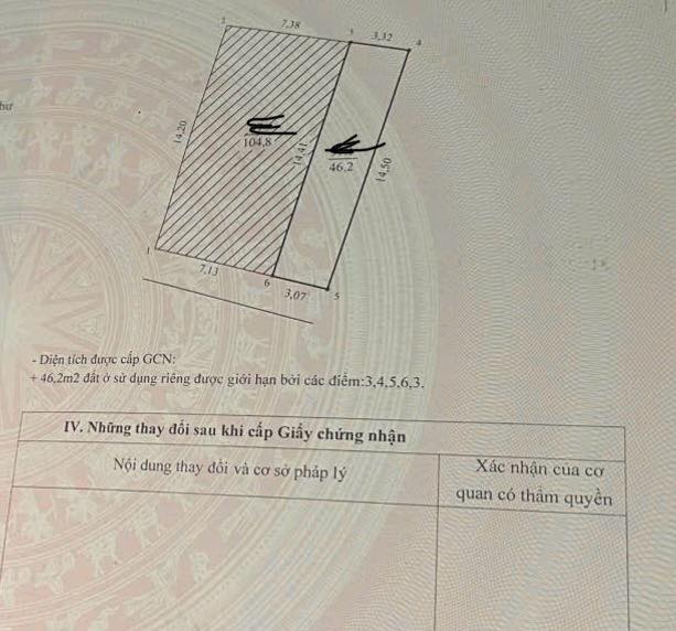 Đất nền phố Nam Dư 46m² giá 7.279 tỷ - Sổ đỏ chính chủ, nở hậu!