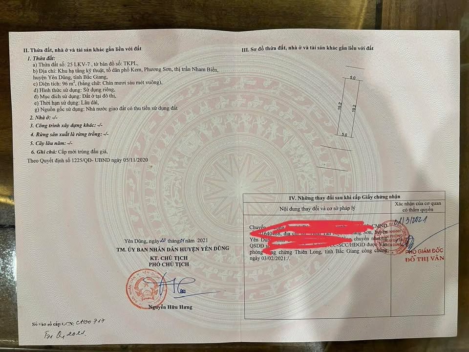 Đất nền Yên Lư, Yên Dũng 96m² - Giá thỏa thuận, đầu tư sinh lời!