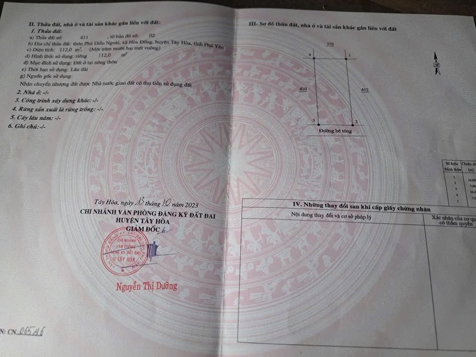 Đất nền Hòa Đồng, Tây Hòa 112m² giá thỏa thuận - Gần khu ẩm thực sầm uất!