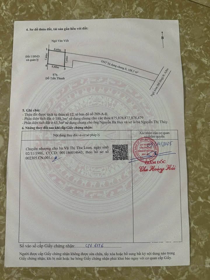 Đất nền 63.3m² tại trung tâm Mỹ Đức, An Lão - Giá chỉ 4xx triệu!