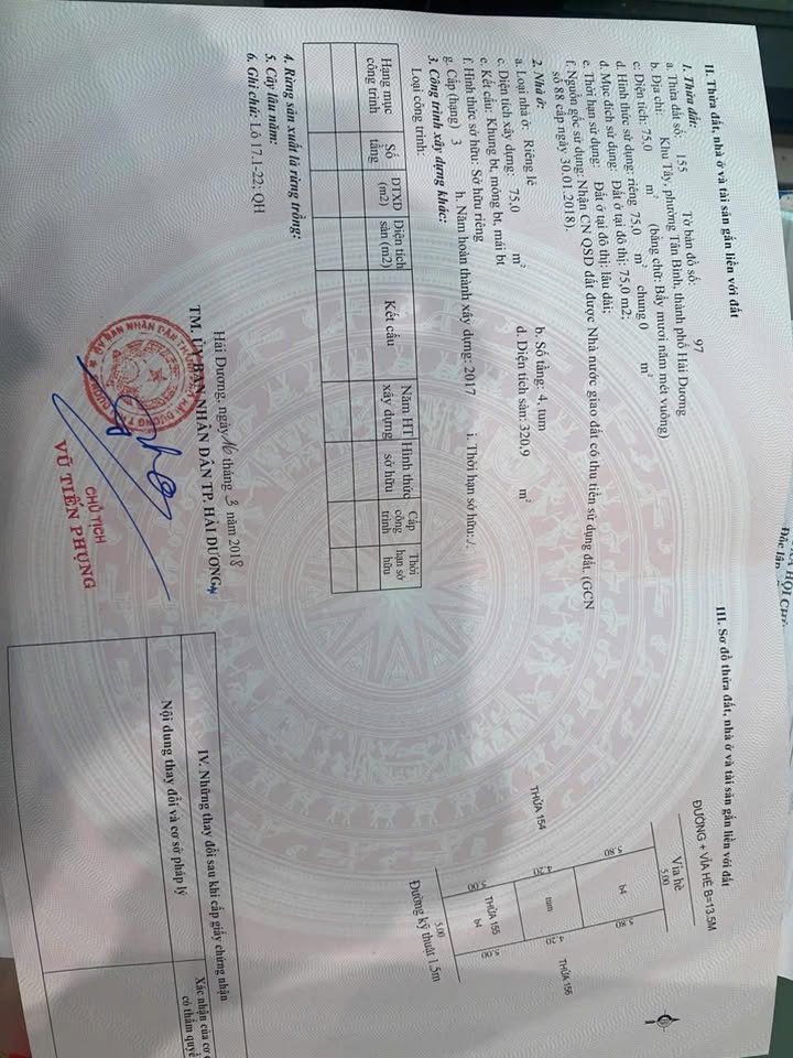 Nhà 4 tầng Tân Bình, TP Hải Dương 75m² giá 5.6 tỷ - Kinh doanh tốt ngay trung tâm!