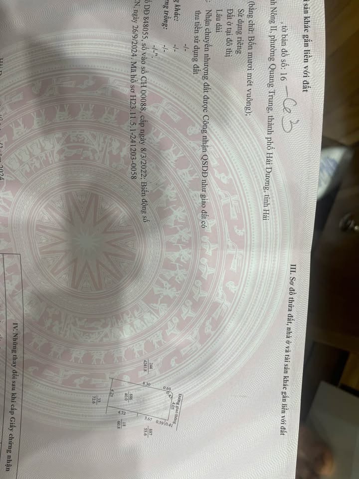 Đất nền tại phường Quang Trung, Hải Dương 40m² giá 1 tỷ - Vị trí trung tâm thuận lợi!