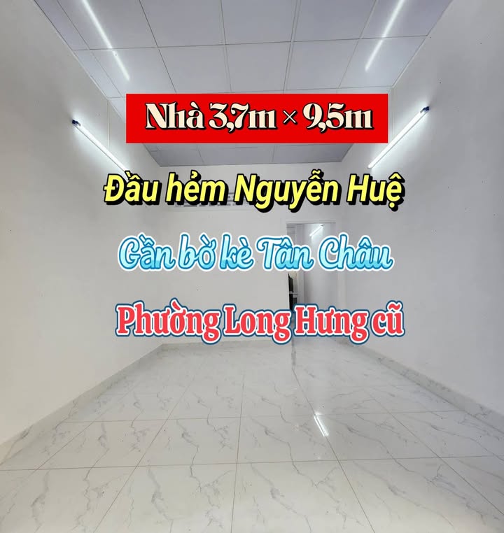Nhà cấp 4 Hẻm Nguyễn Huệ, Tân Châu 35m² giá 690 triệu - Sẵn sàng dọn vào ở!