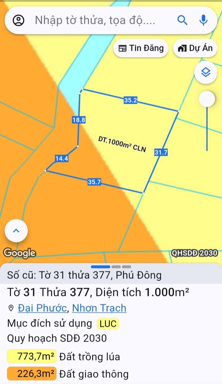 Đất nền Phú Đông Nhơn Trạch 1000m² - Sổ hồng chính chủ, giá thỏa thuận!