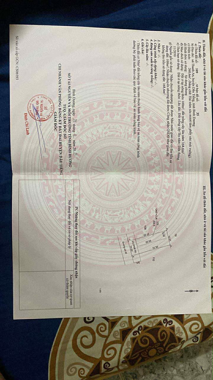 Đất thổ cư mặt tiền đường nhựa Thanh An Dầu Tiếng 2600m² - Giá chỉ 800 triệu!