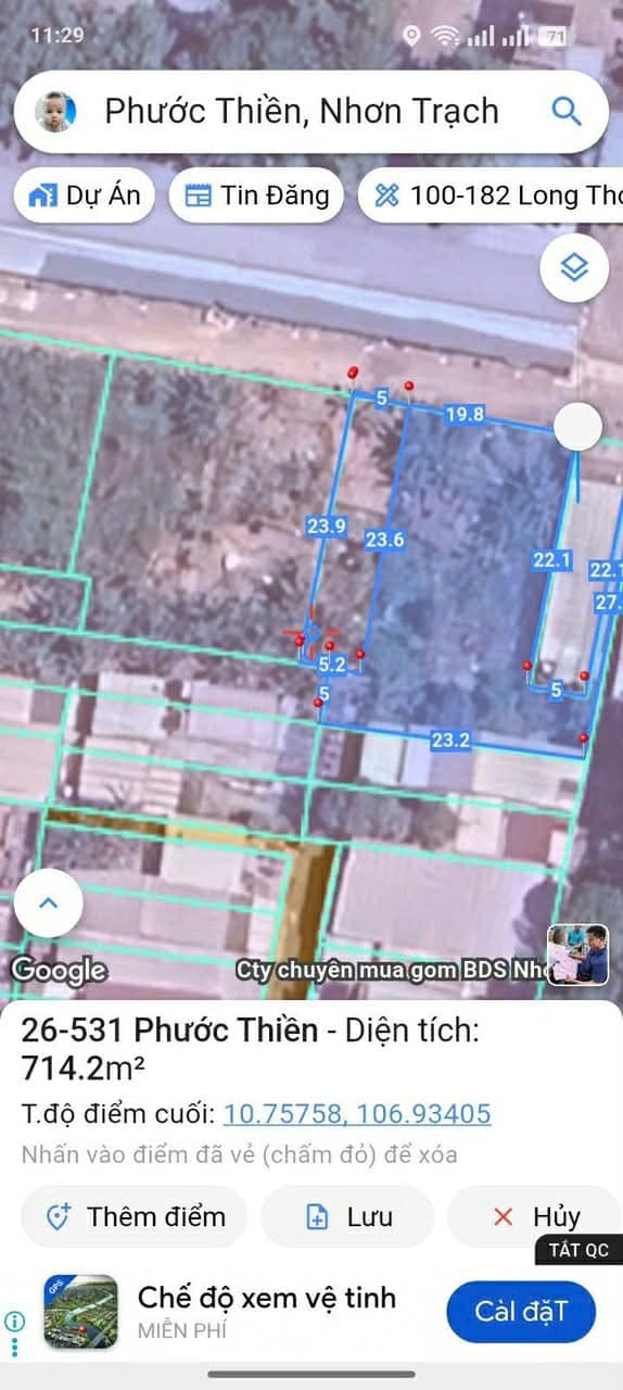 Đất nền Phước Thiền Nhơn Trạch 117m² giá 900 triệu - Sổ đỏ chính chủ, thuận tiện di chuyển!