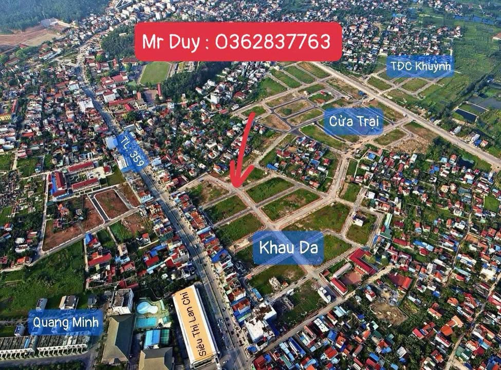 Đất nền KĐG Khau Da Thủy Sơn 95m² giá 6 tỷ - Vị trí đắc địa, tiện ích đầy đủ!