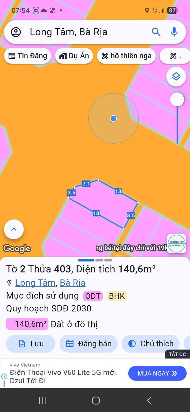 Đất nền góc 2 mặt tiền Nguyễn Văn Hưởng 140m² giá 5 tỷ - Đầu tư sinh lời!