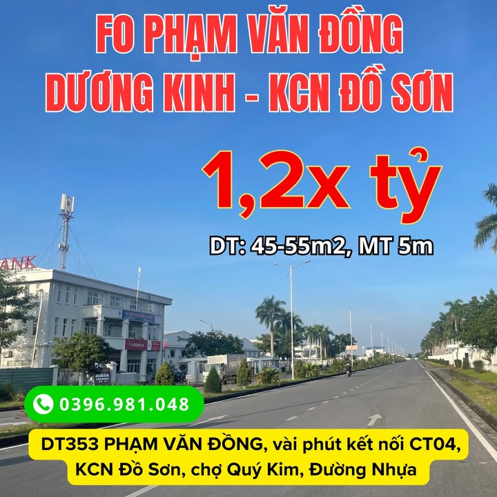 Đất nền Đồ Sơn - Hải Phòng 47m² giá 1.2 tỷ - Tiềm năng đầu tư lớn!