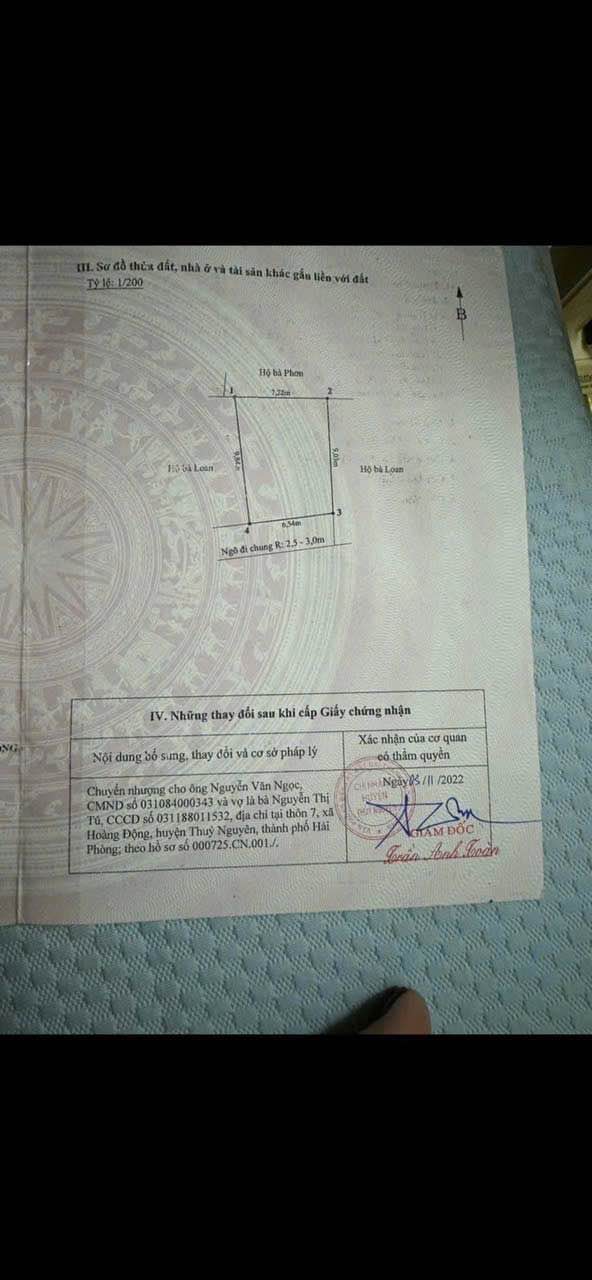 Đất thổ cư Hoàng Động 64.7m² giá 900 triệu - Cơ hội đầu tư hấp dẫn!