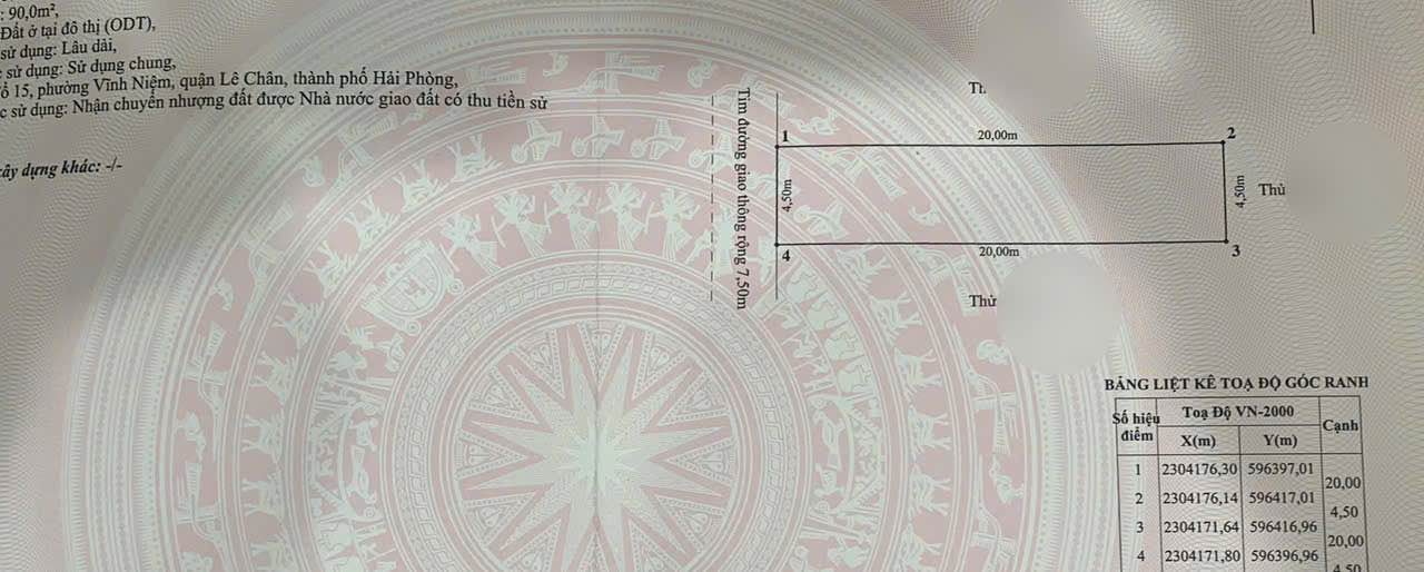 Đất phân lô siêu hiếm ngõ 15 Khúc Thừa Dụ, An Biên 90m² giá 6.86 tỷ - Cơ hội đầu tư tuyệt vời!