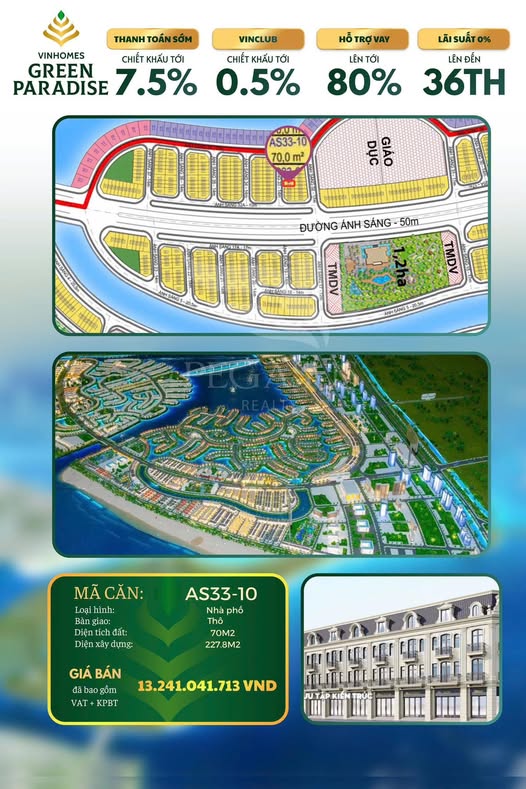 Nhà phố liền kề Cần Giờ 70m² giá 13.241 tỷ - Cơ hội đầu tư ven biển hiếm có!