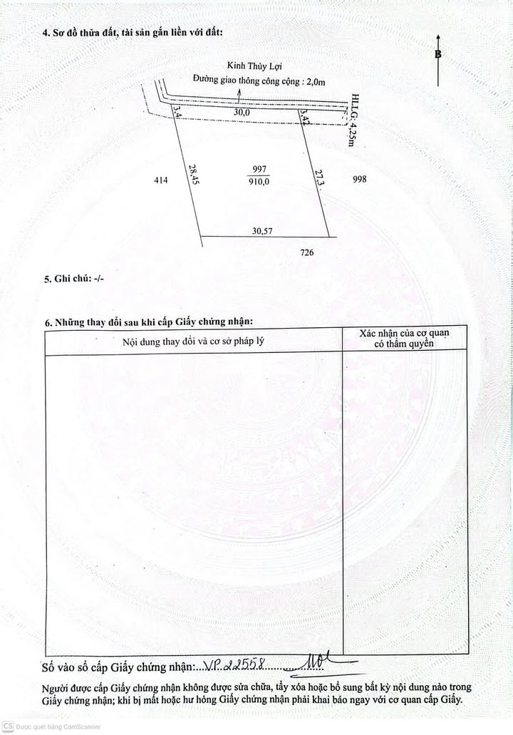 Đất nền phân lô 910m² Mỹ Khánh, Cần Thơ - Giá 2.15 tỷ, vị trí đẹp