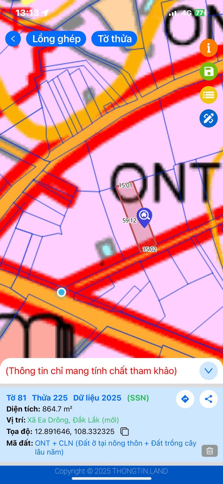 Đất nền phường Ea Drông 900m² giá thương lượng - Đối diện trường học, thổ cư tự do!