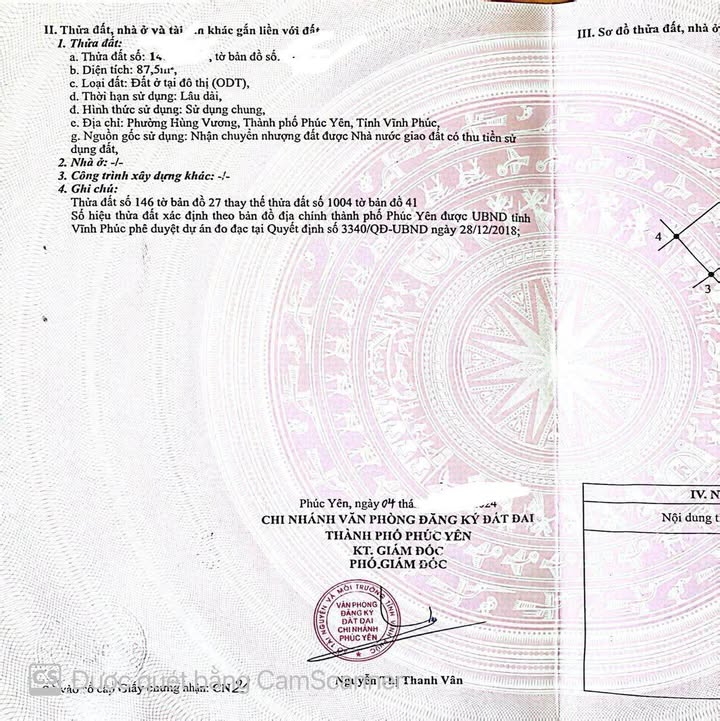 Đất KĐT TMS Phúc Yên 87m² giá 3 tỷ - Kinh doanh tốt, chính chủ bán!