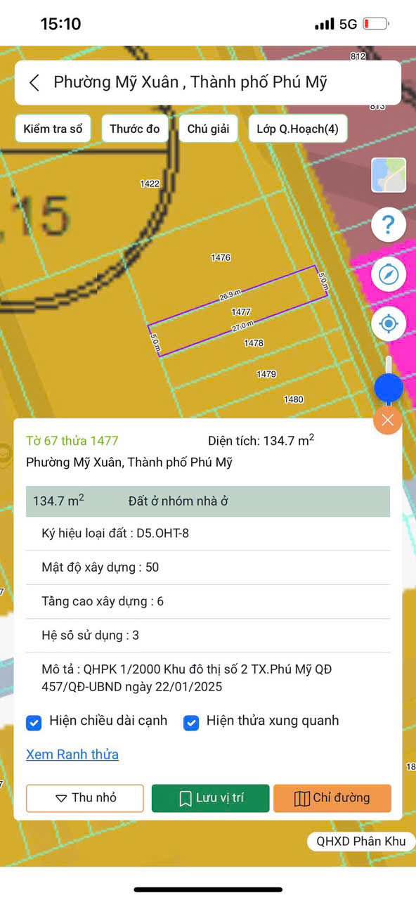 Đất nền Mỹ Xuân Phú Mỹ 135m² giá 1 tỷ - Đầu tư sinh lời ngay!