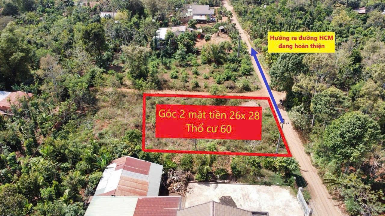 Đất phân lô 2 mặt tiền xã Ea Tiêu 728m² giá 1.7 tỷ - Cơ hội đầu tư sinh lời!