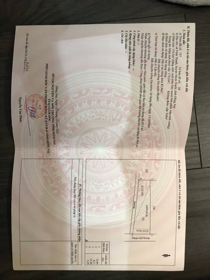 Đất nền Vĩnh Thanh Nhơn Trạch 174m² giá 1.55 tỷ - Mặt tiền đường Hùng Vương!