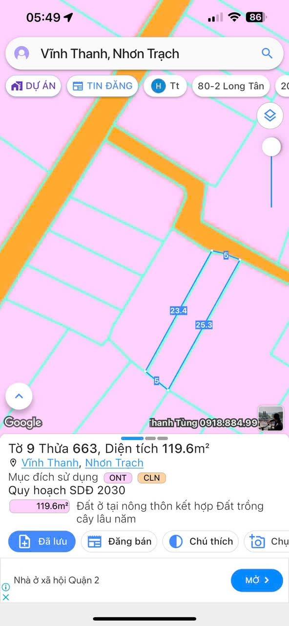 Đất nền Phước An Nhơn Trạch 119m² giá 1.7 tỷ - Đường ô tô, tiện ích đầy đủ!