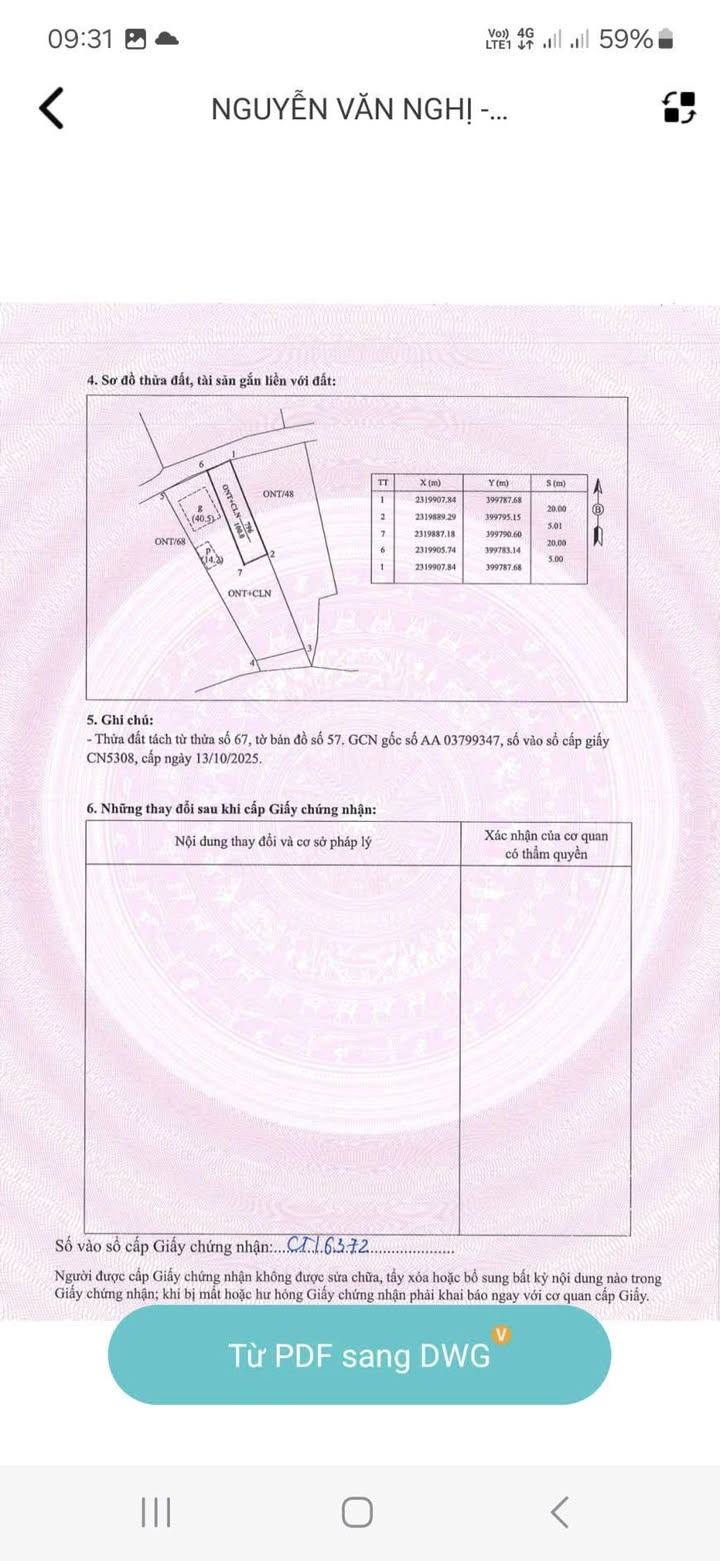 Đất thổ cư thôn 9 Sông Khoai, Quảng Yên 100m² - Giá chỉ 900 triệu, sổ hồng chính chủ!