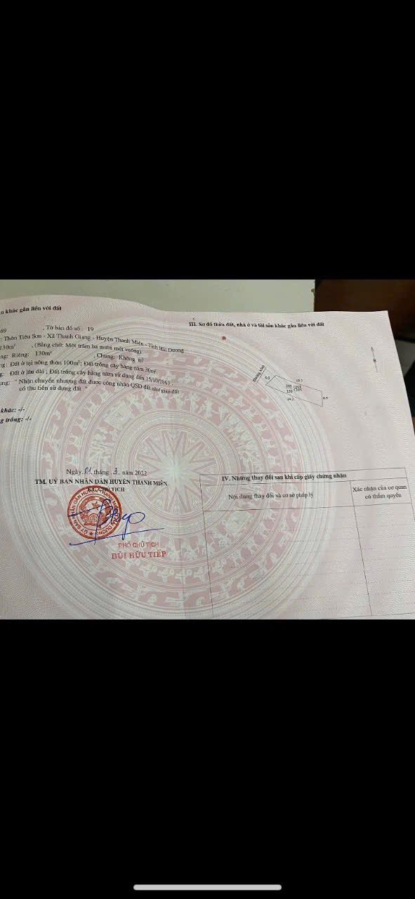 Đất nền Thanh Giang, Thanh Miện 130m² giá 900 triệu - Phù hợp xây phòng trọ kinh doanh!