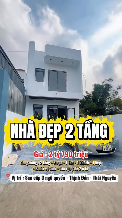 Nhà Thịnh Đán Thái Nguyên 103m² giá 2.79 tỷ - Không gian thoáng mát, tiện nghi!