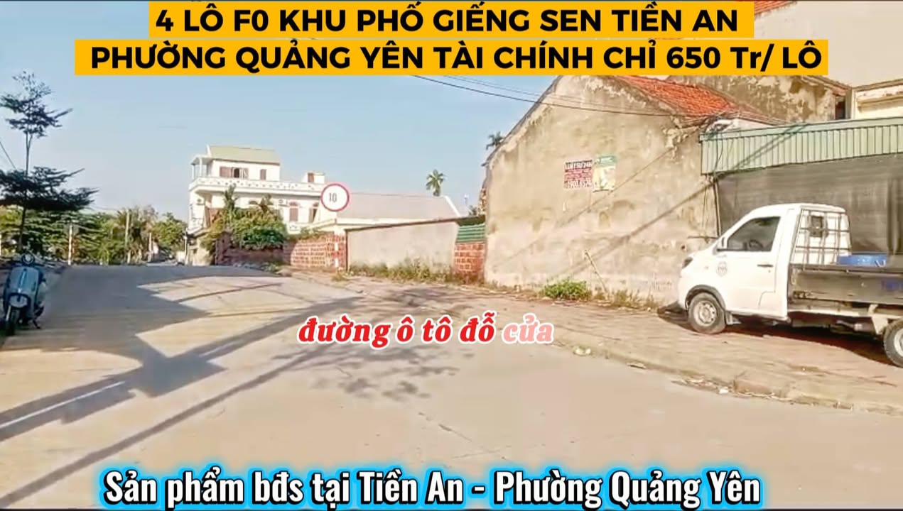 Đất nền Tiền An, Quảng Yên 76m² chỉ 650 triệu - Cơ hội đầu tư vàng!