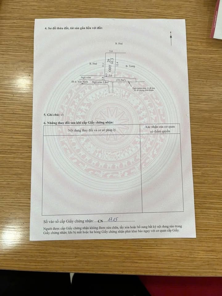 Đất nền Yên Ninh 61m² giá 550 triệu - Cơ hội đầu tư hiếm có!