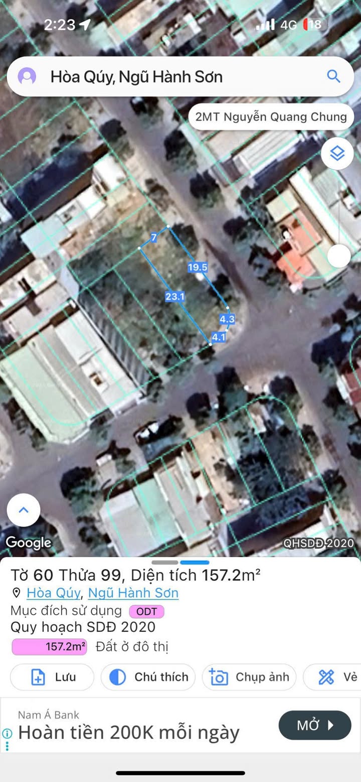 Đất lô góc đường Phi Bình 8, Đà Nẵng 157m² giá 9 tỷ - Cơ hội đầu tư sinh lời!