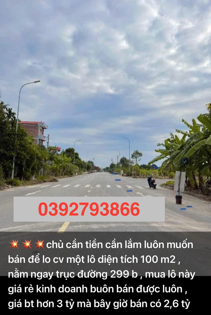 Đất nền Yên Dũng Bắc Giang 100m² giá chỉ 2.6 tỷ - Cơ hội đầu tư tuyệt vời!