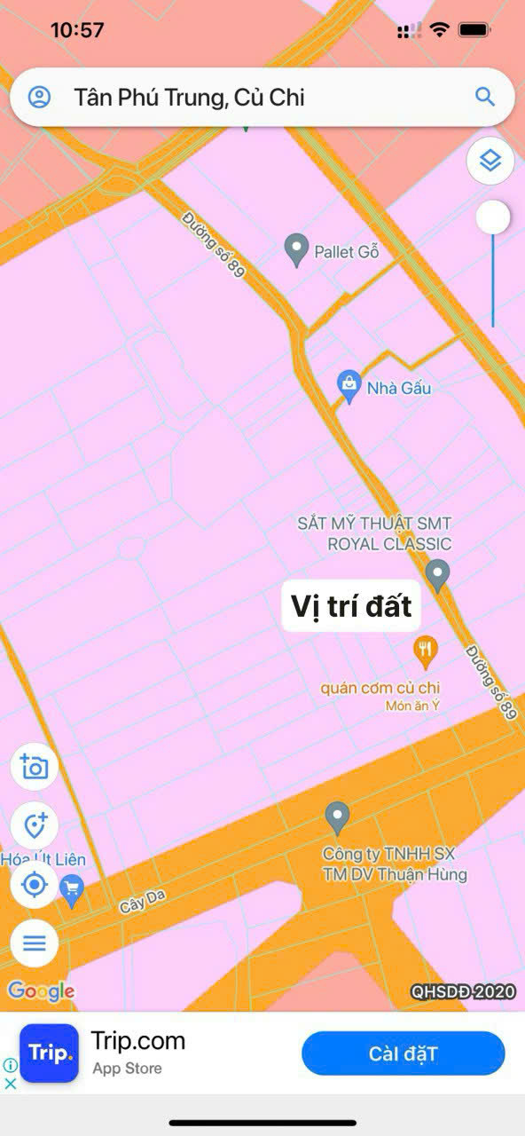 Bán đất Tân Phú Trung Củ Chi 100m² giá 1.99 tỷ - Cách bệnh viện Xuyên Á chỉ 5 phút!