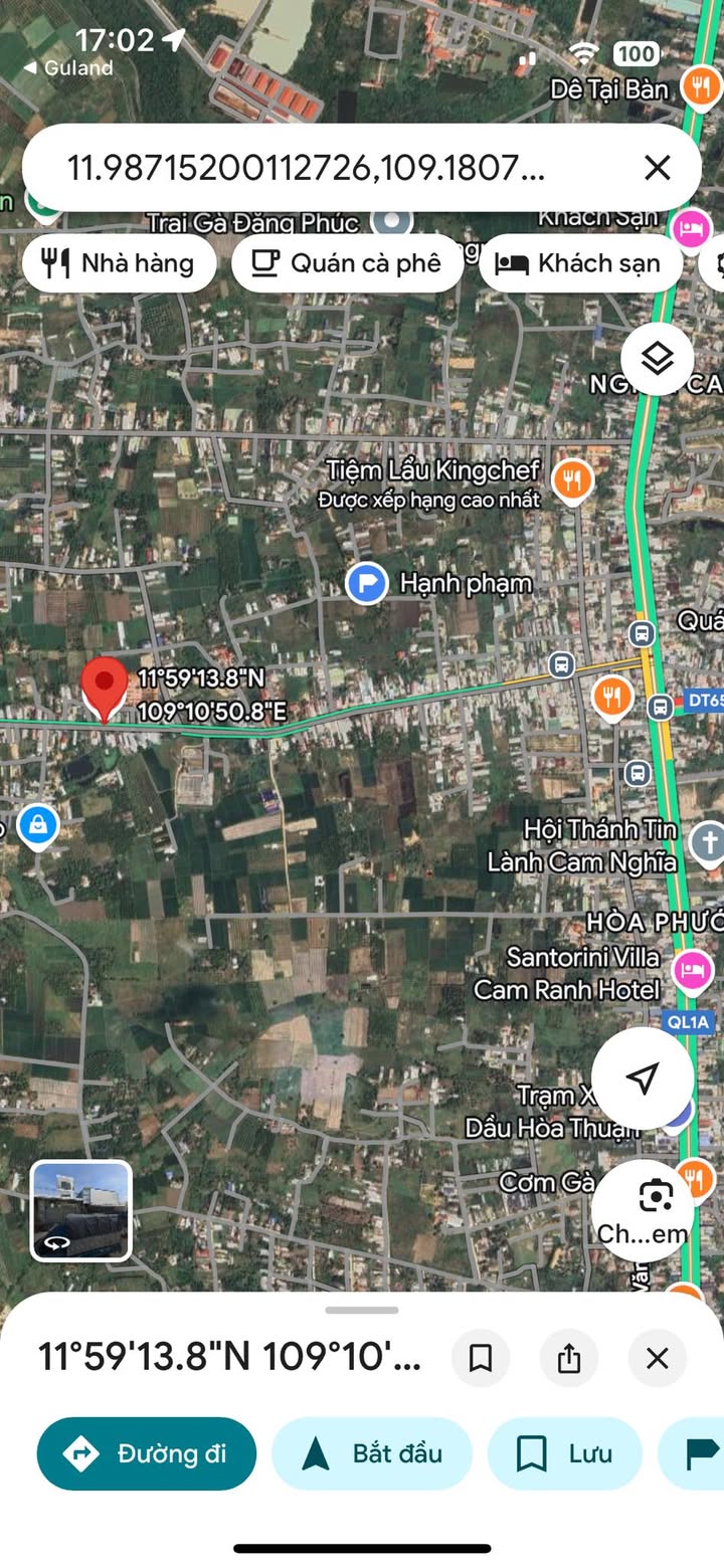 Đất mặt tiền đường Nguyễn Công Trứ, Cam Ranh 165m² giá 3.4 tỷ - Đầu tư sinh lời ngay!