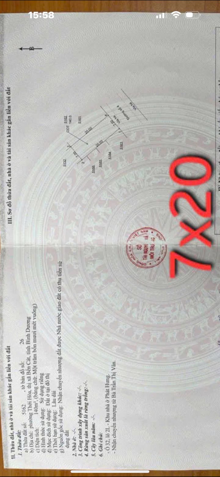 Đất nền khu Phát Hưng Bến Cát 140m² giá 1.7 tỷ - Vị trí đẹp gần Quốc lộ 13!