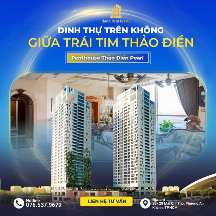 Penthouse Thảo Điền Pearl 450m² giá 65 tỷ - Độc bản giữa lòng Sài Gòn!