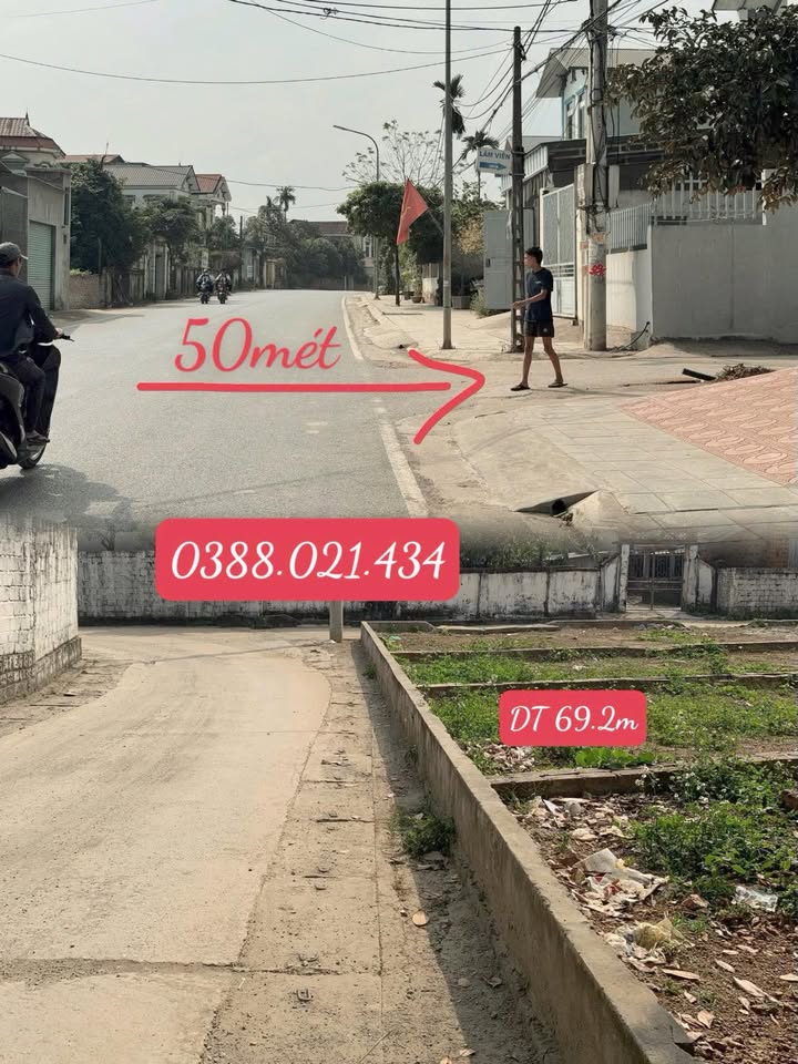 Đất nền Phú Cát 69m² giá 2 tỷ - Đường ô tô tránh nhau, kinh doanh sầm uất!