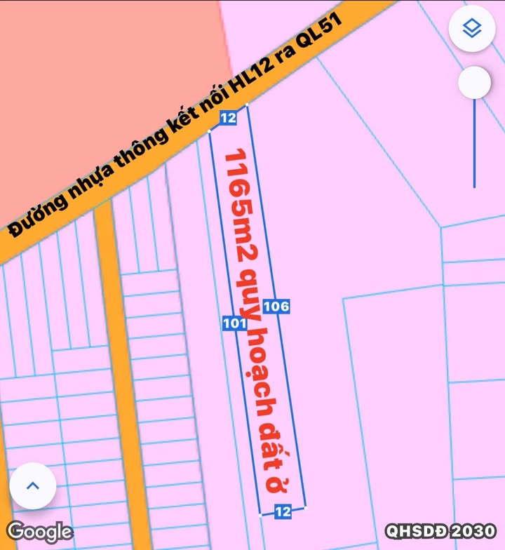 Đất nền Long Phước, Long Thành 1165m² giá chỉ 6,99 triệu/m² - Đầu tư sinh lời cao!