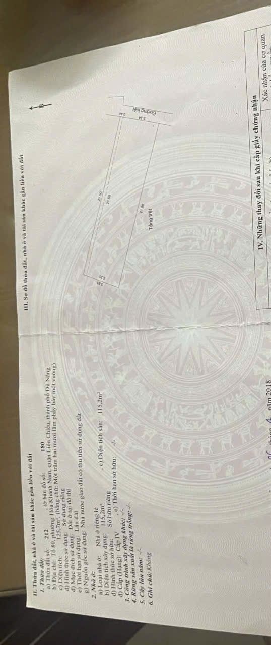 Đất nền Hòa Khánh Nam Đà Nẵng 126m² giá 2.5 tỷ - Vị trí đẹp, không ngập nước!