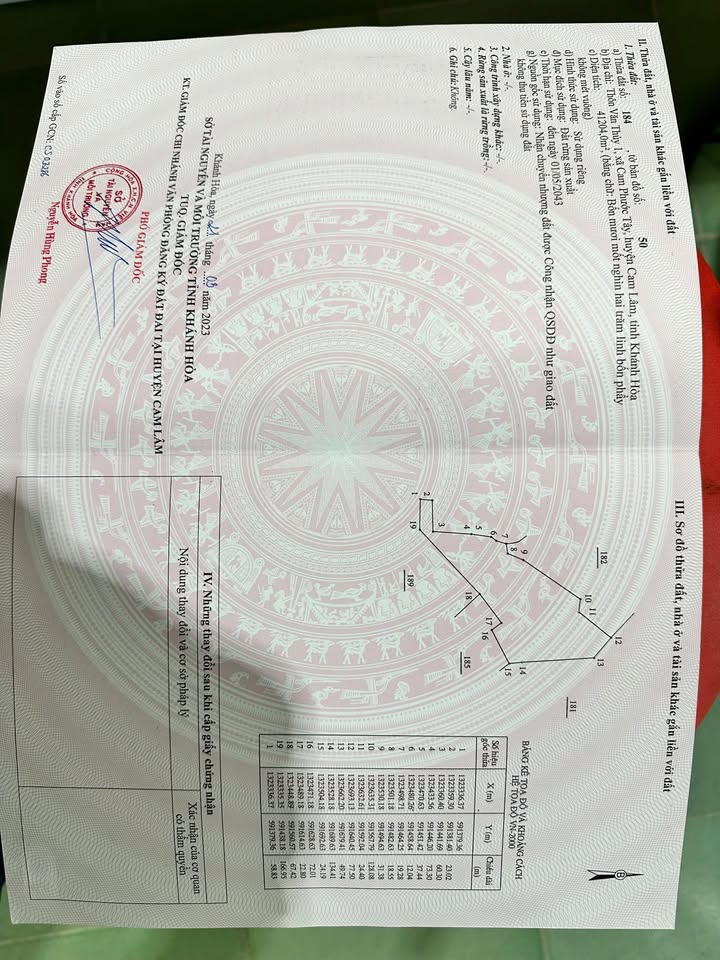 Đất nền Cam Phước Tây 4120m² giá 412 triệu - Sổ đỏ chính chủ!