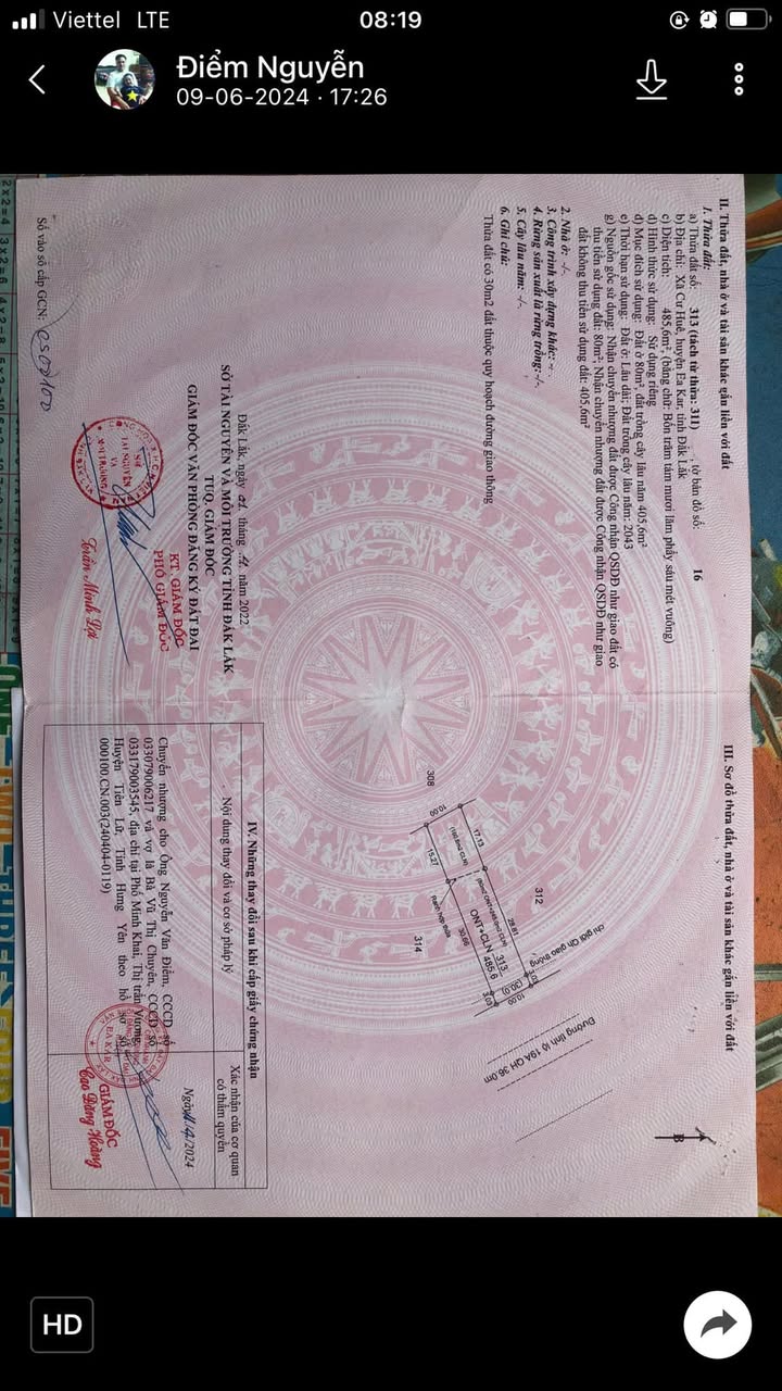 Đất nền Cư Huê, Ea Kar 490m² giá 3.3 tỷ - Khu vực kinh doanh sầm uất!