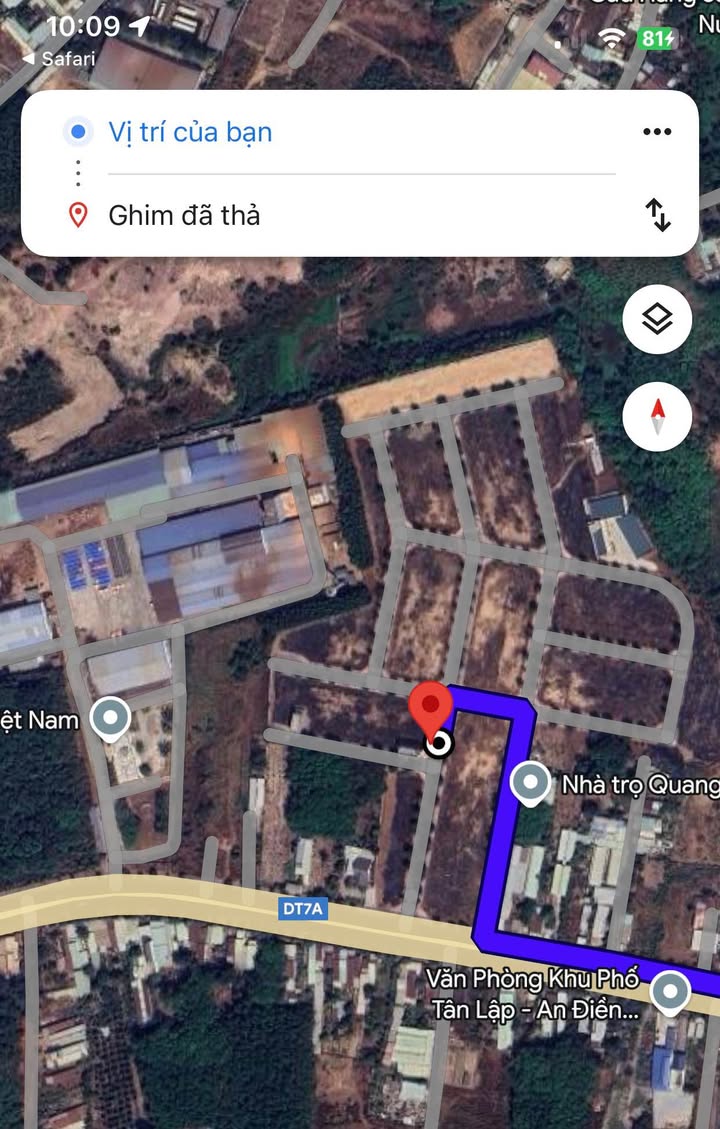 Đất nền đường Hùng Vương, phường An Điền, 520m² chỉ 1.1 tỷ - Chính chủ bán gấp!