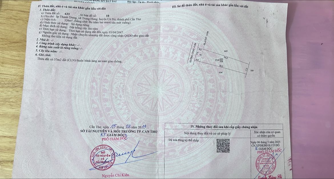 Đất nền Cần Thơ 326m² giá 500 triệu - Vị trí thuận lợi, sổ hồng chính chủ!