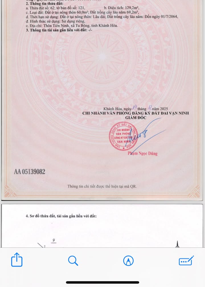 Đất nền lô góc PK8 xã Tu Bông 129m² giá chỉ 840 triệu - Phong thủy đẹp, dễ xây dựng!