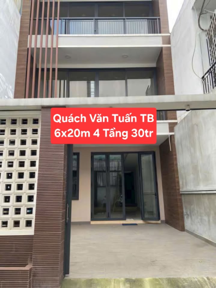 Nhà phố cho thuê Quách Văn Tuấn Tân Bình 120m² giá 30 triệu - Thiết kế hiện đại, tiện nghi!