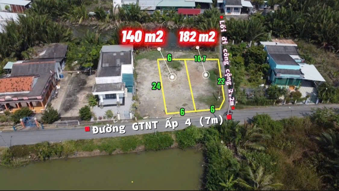 Đất nền 322m² Tân Ân, Cần Đước - Hướng Tây Nam, giá 2 tỷ - Đầu tư sinh lời