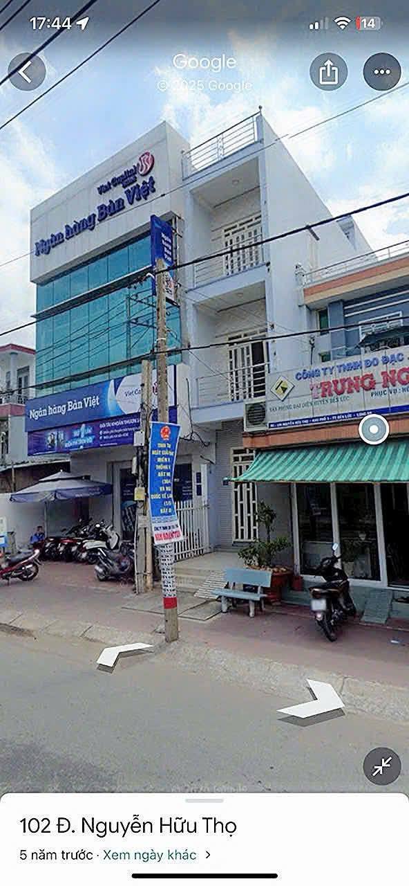 Nhà mặt tiền đường Nguyễn Hữu Thọ, Bến Lức 194m² giá 5.45 tỷ - Kinh doanh sầm uất!