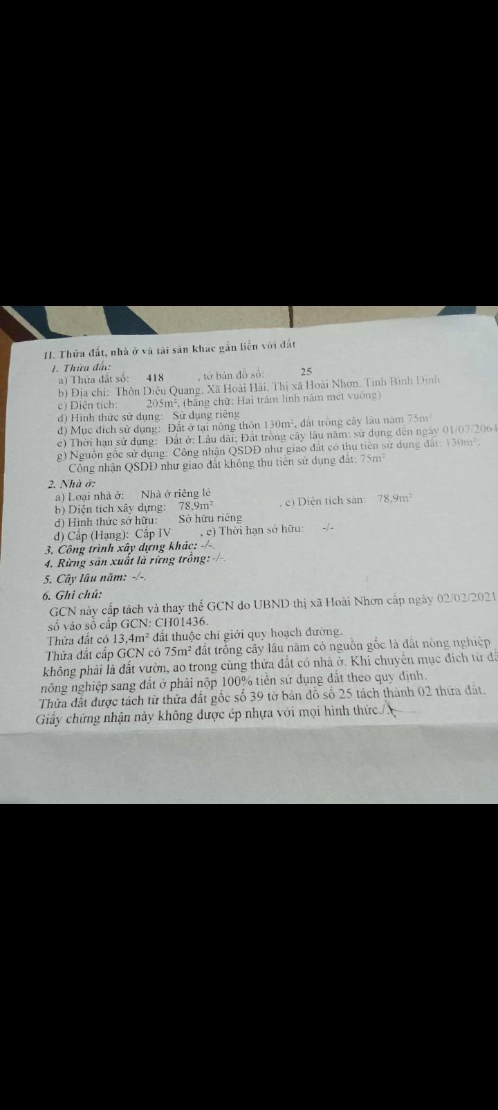 Nhà cấp 4 Hoài Hải 205m² giá 1.3 tỷ - Cách biển chỉ 150m!