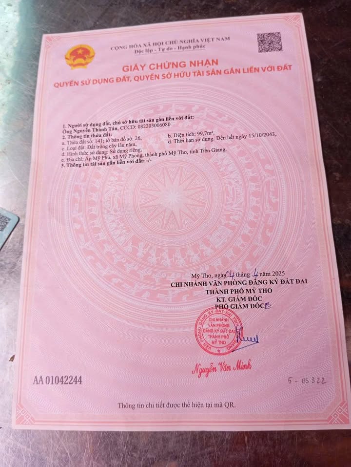 Đất nền liền kề Mỹ Phong, 100m² chỉ 350 triệu - Cơ hội đầu tư hoàn hảo!